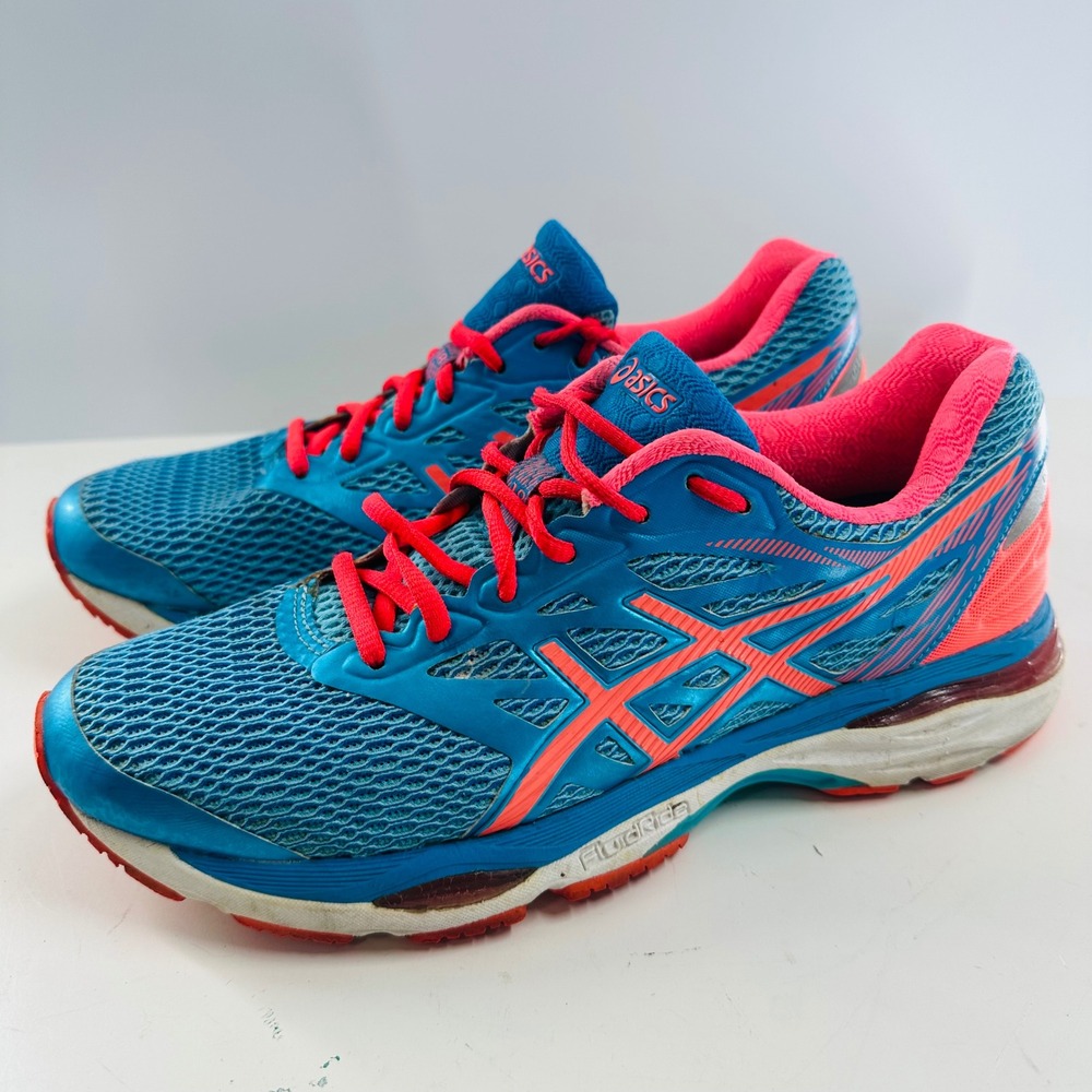 Asics Gel-Cumulus 18 Running Shoes Cushion Comfort Athletic Blue Pink US 9